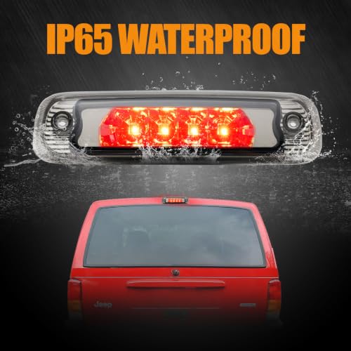 Image of Third 3rd Brake Light LED Assembly for 1997-2001 Jeep Cherokee (Smoked)