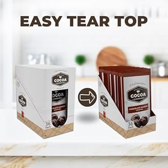 Cocoa Classics Chocolate Supreme Cocoa Mix, Hot Chocolate, Made with Nonfat Milk, Just Add Hot Water, Make Hot or Iced Cocoa, Gluten Free & Kosher Dairy Friendly, 1.25oz Packets (Pack of 36)