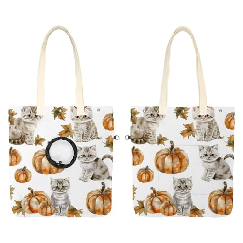 Bolsa de hombro de lona para mascotas: pasea con tu gato este Halloween 2