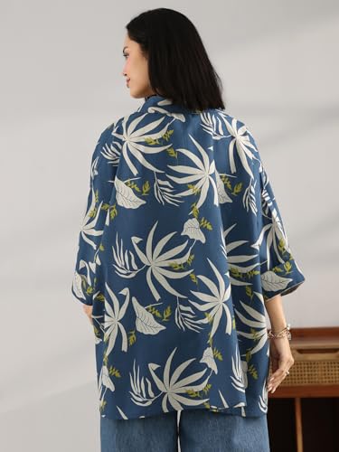 Image of Libas Printed Cotton A Line Kurti Suit