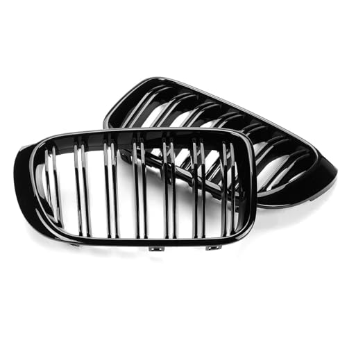 Rejilla de parachoques delantero para coche X3 X4 F25 F26 2014-2017, parrilla de capó negra