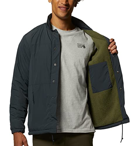 Image of Mountain Hardwear Men's HiCamp Shell Jacket for Hiking, Travel, Camping, and Everyday Wear