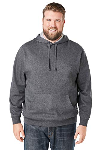 KingSize Men's Big & Tall Fleece Pullover Hoodie - Big - 9XL, Heather Charcoal Gray Top 10 Best Izod Winter Jackets For Men - Our Recommended
