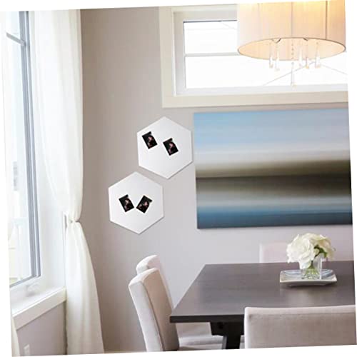 Paneles acústicos hexagonales de fieltro BESPORTBLE 12 piezas para decoración de pared, tablero de chinchetas y aislamiento de sonido para estudio en casa miniatura 4