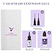 V Light Hair Extensions Glue Black 20g, UV Adhesive for Extensions, 30ml Glue Remover Solution, Professional Bonding and Removal Kit for Seamless Hair Application