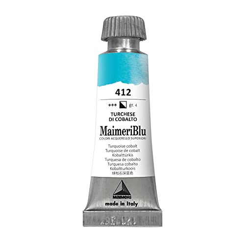Cobalt turquoise Maimeri Bleu tube 12 ml pour la peinture aquarelle