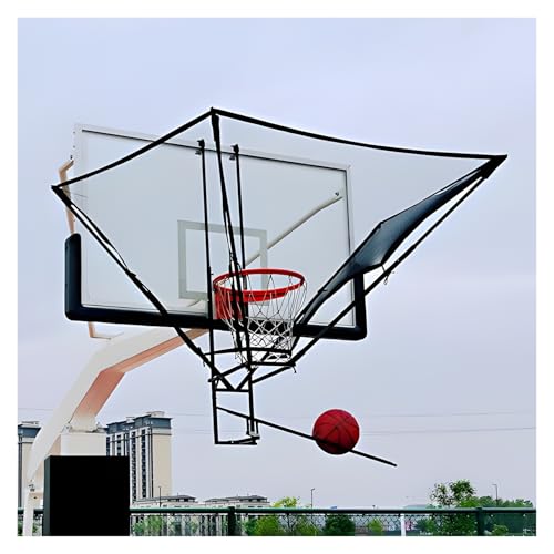 Filet de rebond de basket avec goulotte rotative pour entraînement intérieur et extérieur