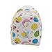 Hiinice Muñeca Colorida Mochila De 18 Pulgadas Muñeca Accesorios Mini Bolsas Lindas Mochila Mochila Mochila para Muñecas De 18 Pulgadas (Luna Blanca) Holloween Regalos