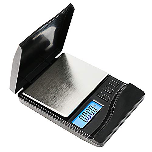 PONECA Pocket Scale Mini Scale Weighing Scale 200g 0.01g/0.001oz Jewelry Gold Scale Digital Scale , Blcak