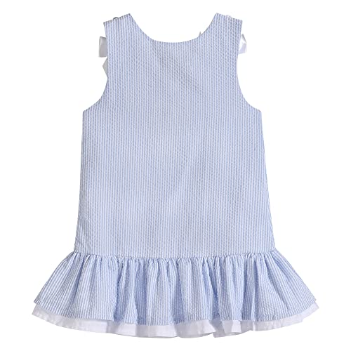 Baby Girls Ruffle Dress with Bows2