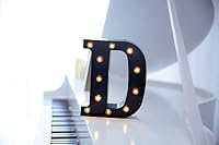 Vista 2 de Foaky Letrero de luces LED negras con número de marquesina, luces de números de marquesina iluminadas para luz nocturna, boda, fiesta de cumpleaños