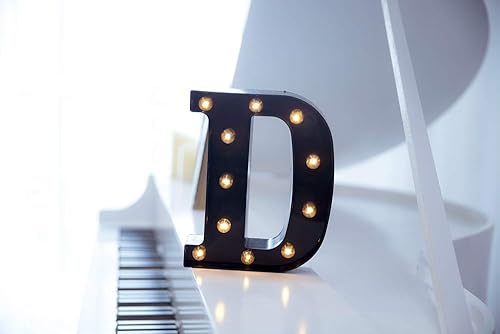 Miniatura 2 de Foaky Letrero de luces LED negras con número de marquesina, luces de números de marquesina iluminadas para luz nocturna, boda, fiesta de cumpleaños,