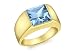 Produktbild Carissima Gold Damen-Ring 375 Blau Topas 9 Karat (375) Gelbgold 56 (17.8) 1.47.8340