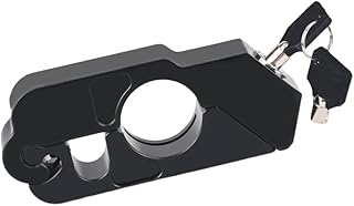 HONMEET 1 Peça Trava De Alça De Bicicleta Trava De Corrente De Motocicleta Trava De Alça De Motocicleta Trava De Motocicleta Cnc Trava Anti-Freio Trava De Trava De Carro Preto Pesado