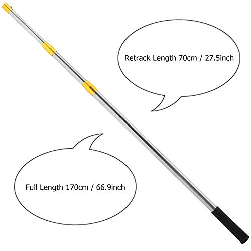 image for Ledytech 4.9-26.2 Ft Telescopic Locking Fishing Rod Harpoon Pole Gaffs