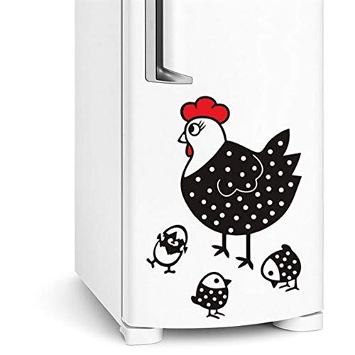 Chicken With Chicks And Egg Fridge Sticker Diy Self-Adhesive Pvc Refrigerator Decal Waterproof Removable Cute Animals Lc1811 (Color 1) #TOP7
