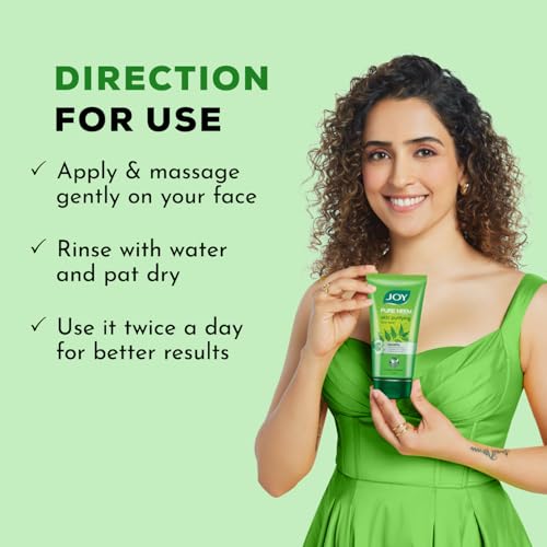 Image of Joy Skin Purifying Neem Face Wash for Oily & Acne-Prone Skin | Fights Pimples, Controls Excess Oil & Unclogs Pores | Natural Antibacterial Formula | Men & Women 100ml x 2