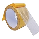 WENSSKKU Extra Strong Double Sided Fabric Tape Heavy Duty for Clothes,Double Stick Fabric Tape for Carpet/Clothing 2inch x 33FT(10m) High Stickness Strong 2 Sided Tape