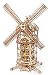 UGEARS Tower Windmill 3D Wooden Model DIY Self-Assembling Brainteaser Adult and Teens Craft Kit Gift