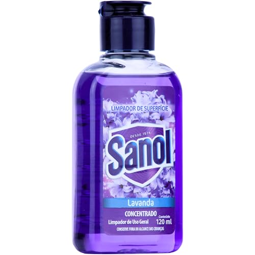 Limpador Concentrado de Superfície, Perfumador, Lavanda , Sanol, 120 ml, Roxo