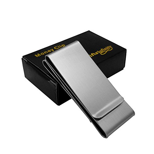 GIFTS INFINITY Personalized Double Sided Metal Money Clip Free Engraving3