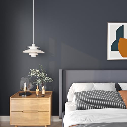 Livelynine DARK GREY CONTACT PAPER 15.8X197 Matte Dark Grey Wallpaper Peel And Stick thumb #7