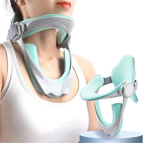 Neck Brace for Neck Pain and Support 360 Adjustable Cervical Collar Soft Traction Device Neck Stretcher Orthotic Corrector for Forward Head Posture Correction Cervical Spine Pressure Relief