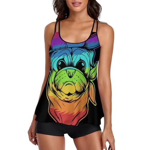 Tankini carlin coloré femme idéal pour vos journées spa, piscine et détente à la plage