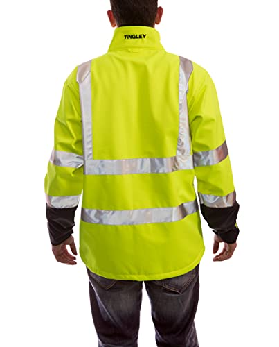 Tingley Phase 3 J25022 High Visibility Class 3 Soft Shell Jacket, Extra-Large, Fluorescent Yellow-Green #TOP1