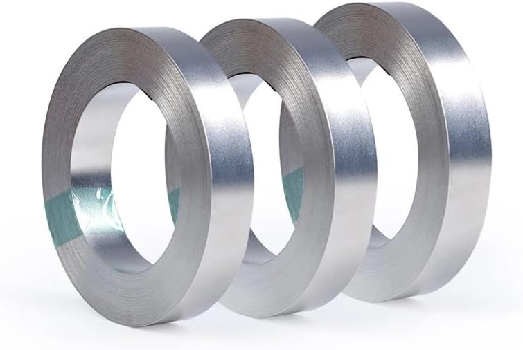 18650 Nickel Plated Strip Li-ion Nickel Sheet Plate Connector 0.1~0.2mm Steel Belt(0.2x8mmx10m,2 Rolls)