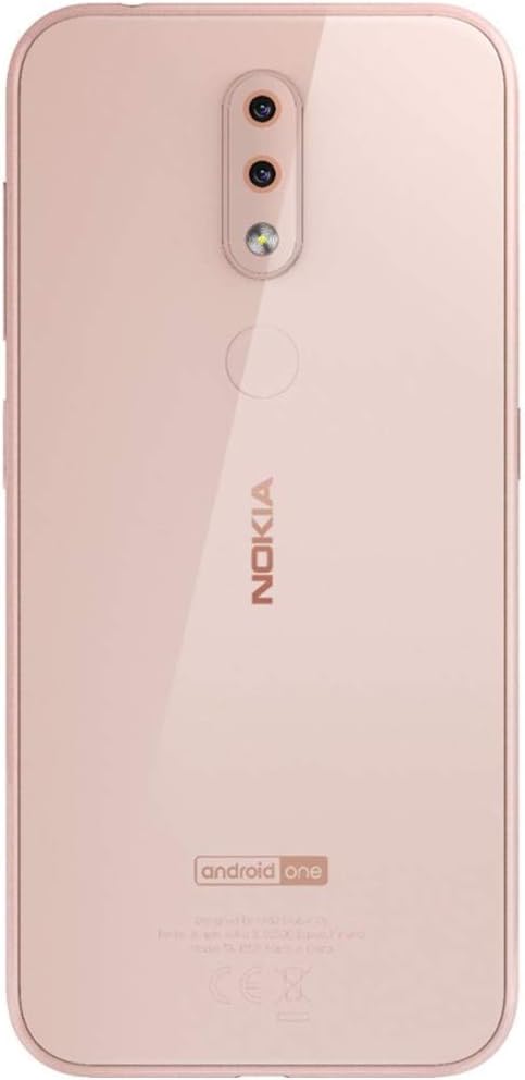 Nokia 4.2 with Android One (32GB, 3GB) 5.71" HD+ Display, 13MP Dual Camera, GSM Unlocked (at&T/T-Mobile/MetroPCS/Cricket/H2O) Global 4G LTE International Model TA-1149 (Pink Sand, 32 GB)