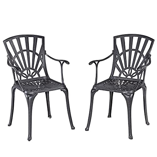 Homestyles 6660-80 Outdoor Chair Pair, Charcoal #TOP1