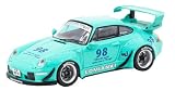 Tarmac T64-017-LO Porsche 911 RWB 993 Lomianki hellblau Maßstab 1:64 Modellauto