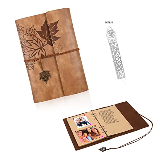 Leather Travel Journal Daily Notebook 6.3x9.3 Inches, Handmade Vintage