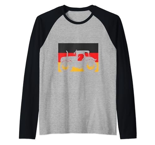 Spruch Lustig Bauer Trecker Landwirtschaft Landwirt Traktor Raglan Baseball Tee