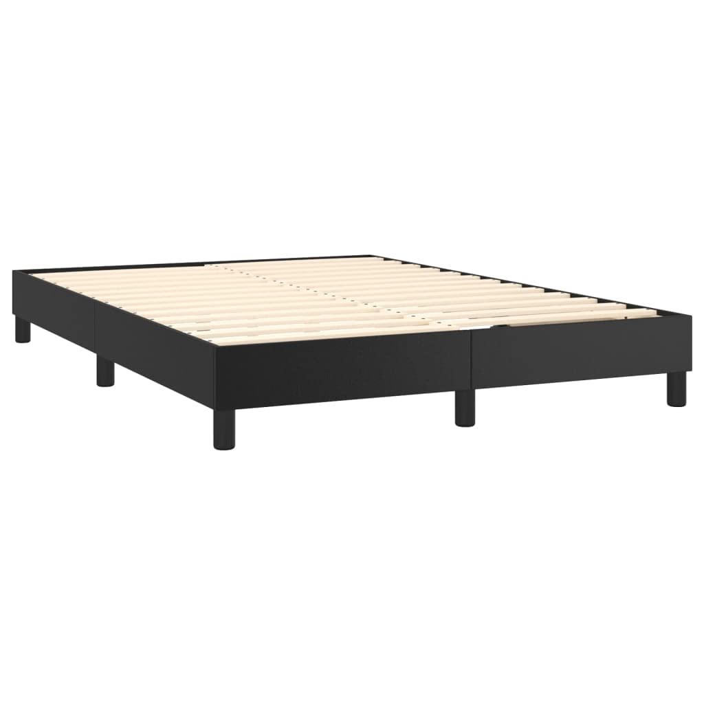 BAZZI Łóżko kontynentalne, łóżko kontynentalne, 140 x 200 cm, 140 x 200 cm, ze stelażem ze skóry PU, kolor futon