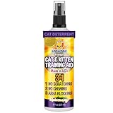 Bodhi 3-in-1 Cat & Kitten Training Aid - Cat Deterrent Spray for Indoor and Outdoor Use - Repellent to Establish Boundaries, Keep Cats Off Furniture, Protect Rugs & Plants - Made in USA (8 Fl Oz)