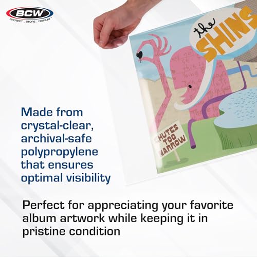 BCW 12-Inch Vinyl Record Sleeves, 2 Mil Polypropylene, Clear, 1000 Count by BCW - Image 4