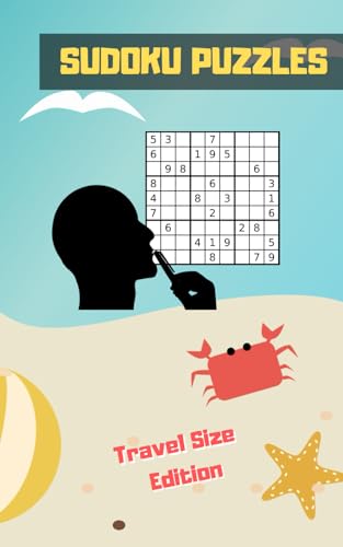 SUDOKU PUZZLES: TRAVEL POCKET SIZE EDITION. ANSWER KEYS INCLUDED. Three Difficulty Levels: Easy, Medium and Hard. TONS OF FUN. EASY-TO-READ FONT SUDOKU BOOK. KIDS AND ADULTS.