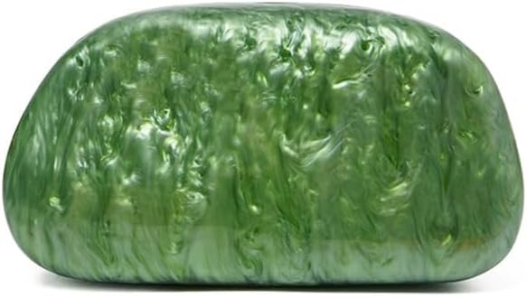 Acrylic Clutch Purse for Women Classic Round Acrylic Evening Handbag Vintage Metal Handlebars Bag for Wedding Party Prom - Image 4