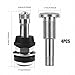 HQRNYP 4PCS TR416 Metal Valve Stems, Tubeless Valve Stems, High-Pressure Clamp-in Valves Outer Mount, Universal Car Accessories Outer Mount Fits 0.453