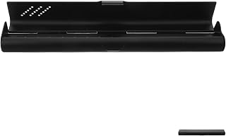 Travel Toothbrush Case Aluminum with Ventilated Cutouts for Trips | Lightweight Flip Open Lid, 21.00x3.40x1.80cm Size, Black Finish, Business Trip Use