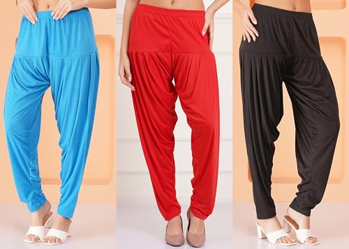 Image of Buy That Trendz Patiala Salwar for Women Relaxed Fit Viscose Patiyala Salwar Harem Bottom Pants