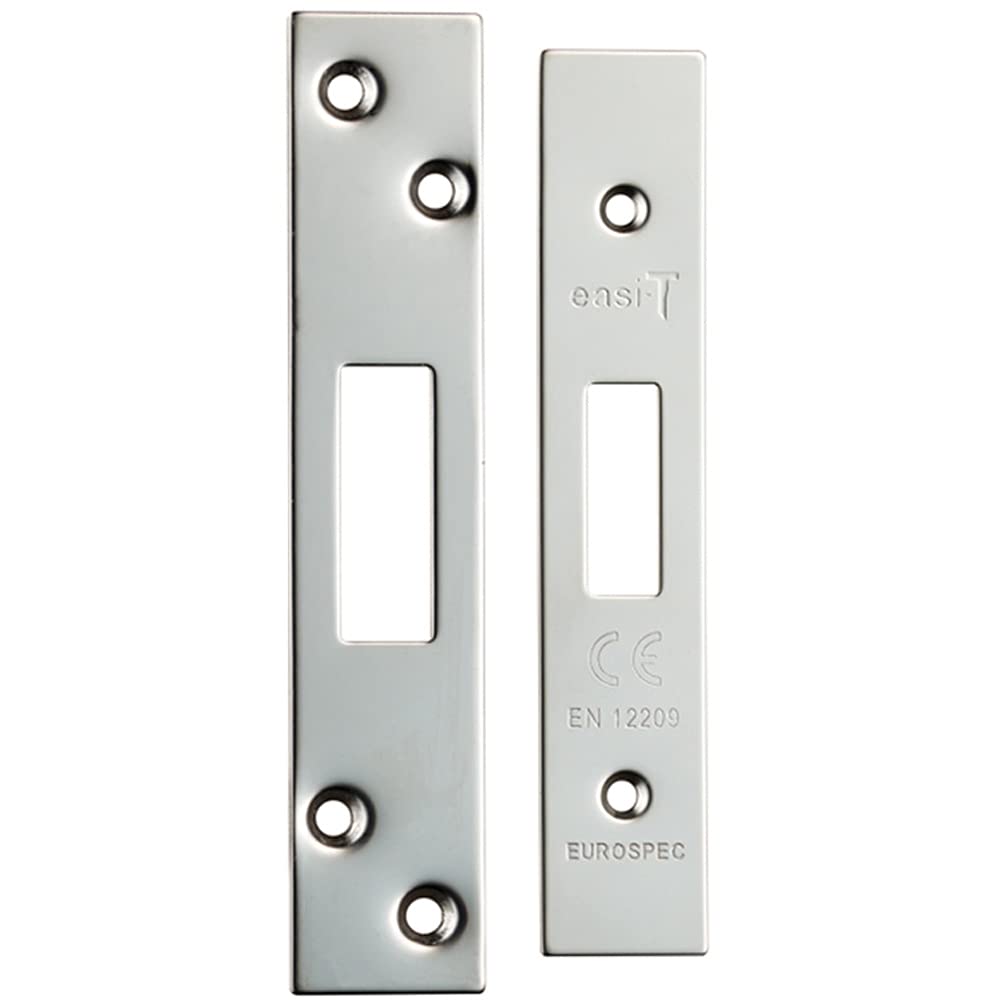  - Forend Strike And Fixing Pack Suitable For Deadlocks Bright Stainless Steel