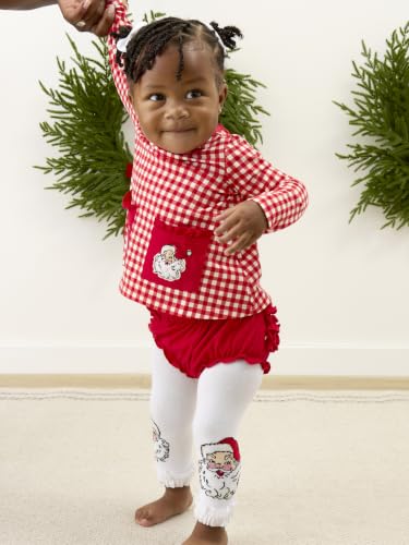 Image of RuffleButts Baby Girls Patterned Footless Ruffled Tights - Ruffle Tights | For Female Infants And Toddlers, Everyday Wear, Special Occasion Outfits, Layering Essential