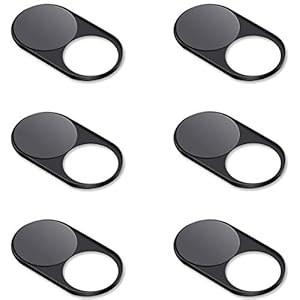 CloudValley Upgrade Magnetic Webcam Cover, [6-Pack] 0.023 inch Metal Camera Cover Slide for Mac, iPad, MacBook Pro, MacBook Air, Laptops, PC/Computer, Tablets, Web Blocker Protect Your Privacy
