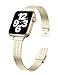 TOYOUTHS Compatible with Fitbit Charge 3 Bands Women Rose Gold Replacement Metal Bling Diamond Rhinestone Jewelry Strap Wristband for Fitbit Charge 3 Fitness Tracker, Rose Gold