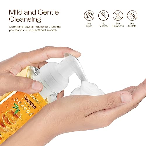 Foaming Hand Soap 10 Pack, Moisturizing W Aloe Vera & Essential Oils - Alcohol-Free Citrus Blend, Lemon, Orange, Lime, Grapefruit, Black Cherry Fragrances & More Hand Wash for Kitchen and Bathroom - Thumbnail 4
