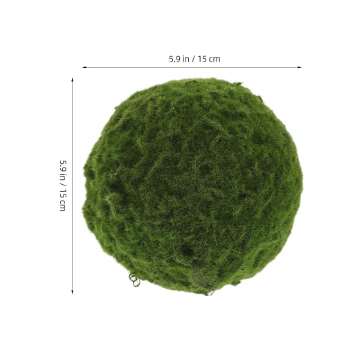 Baluue 人工苔玉 フォーム製苔ボール 花瓶フィラー ホームデコレーション用 DIY装飾向け 自然な苔質感 耐久性備えた軽量ディスプレイ用品
