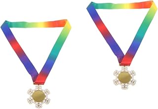 BESPORTBLE 2pcs The Medal Soccer Medals for Kids Golden Medal Toys Participation Medals Goldendoodle Gifts Kids Gift Kid Gifts Race Medal Medals Toy Award Medals with Lanyard Set Zinc Alloy
